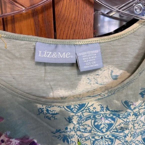 Vintage Y2K Womens XL New York Cityscape Beaded Embellished 3/4 Sleeve Top Shirt - Picture 3 of 5